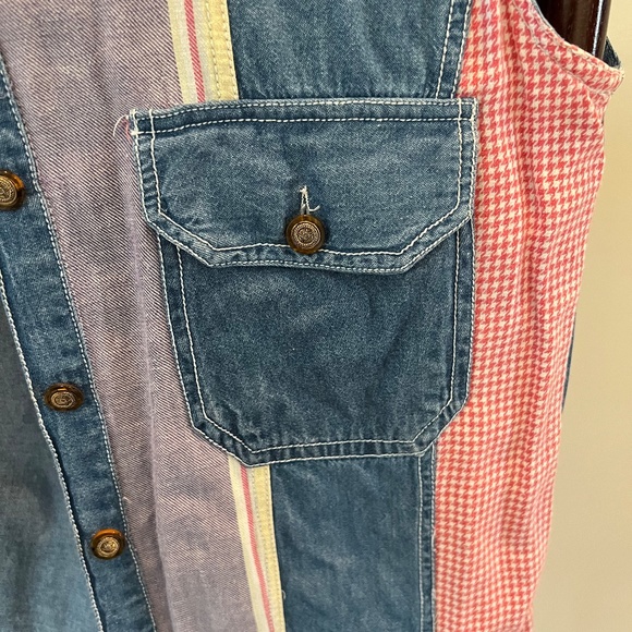 Denim Patchwork Vest - Picture 7 of 14